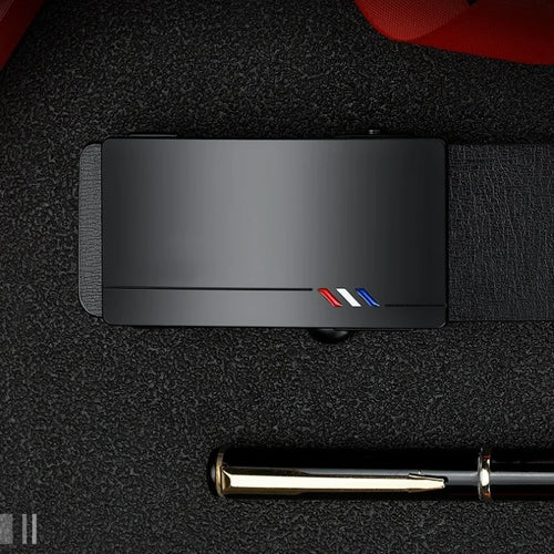 Men's Genuine Leather Automatic Buckle Belt